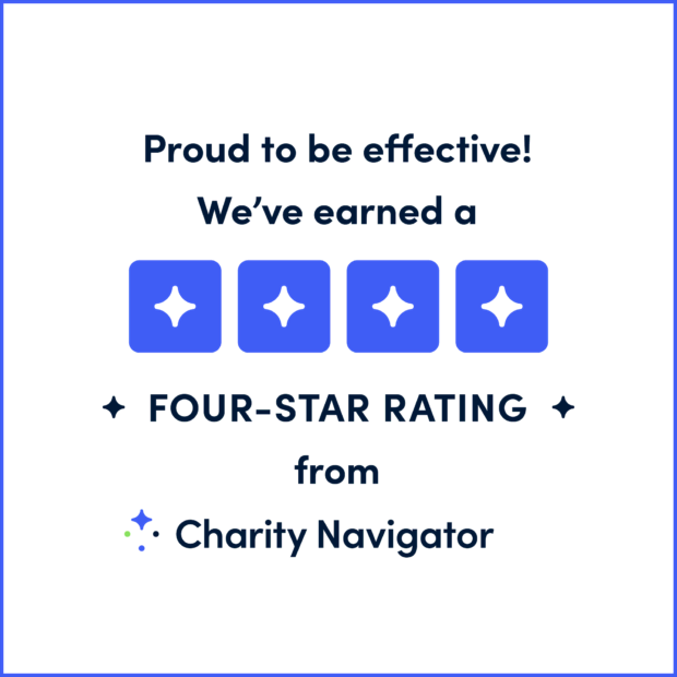 A rating by Charity Navigator enables organizations to help more people turn their values, passions and beliefs into meaningful change and impact. 