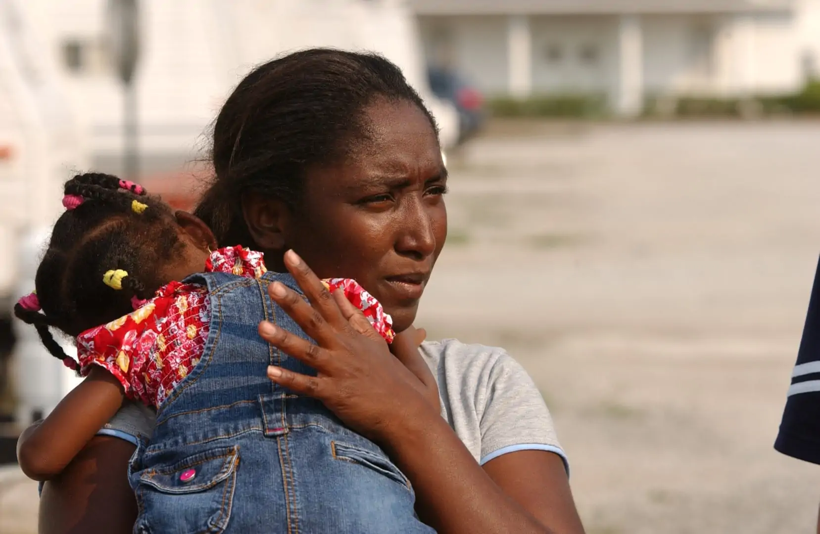 MOSS POINT, MS. a resident at the FEMA trailer park on the grounds of the Calling All Christians Church in Moss Point, MS on Monday, June 26, 2006. © Chet Gordon for AmeriCares.