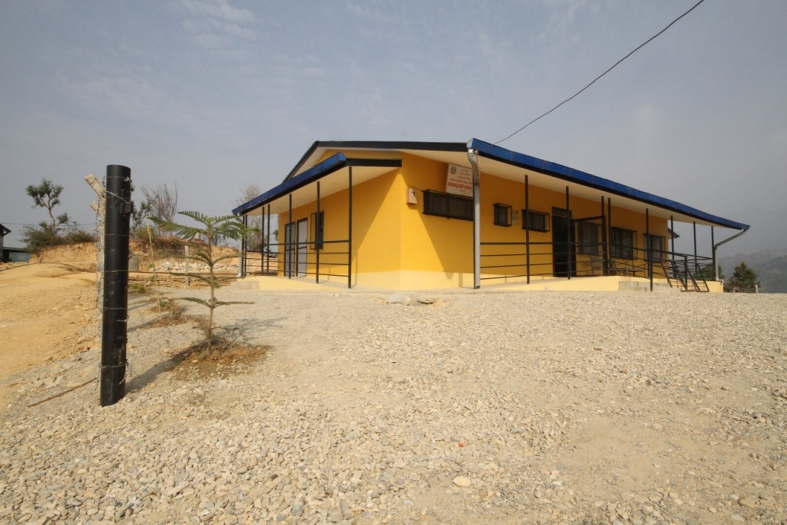 photo of a newly completed health center building.