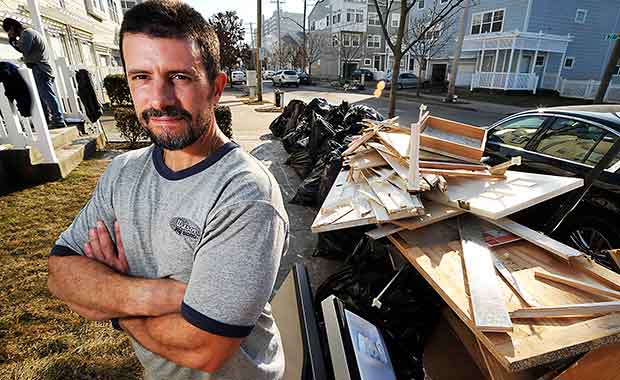 Home owner, Nick Zimaras. Photograph by Matthew McDermott