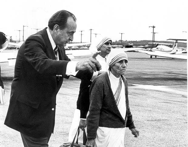 Bob Macauley with Mother Theresa