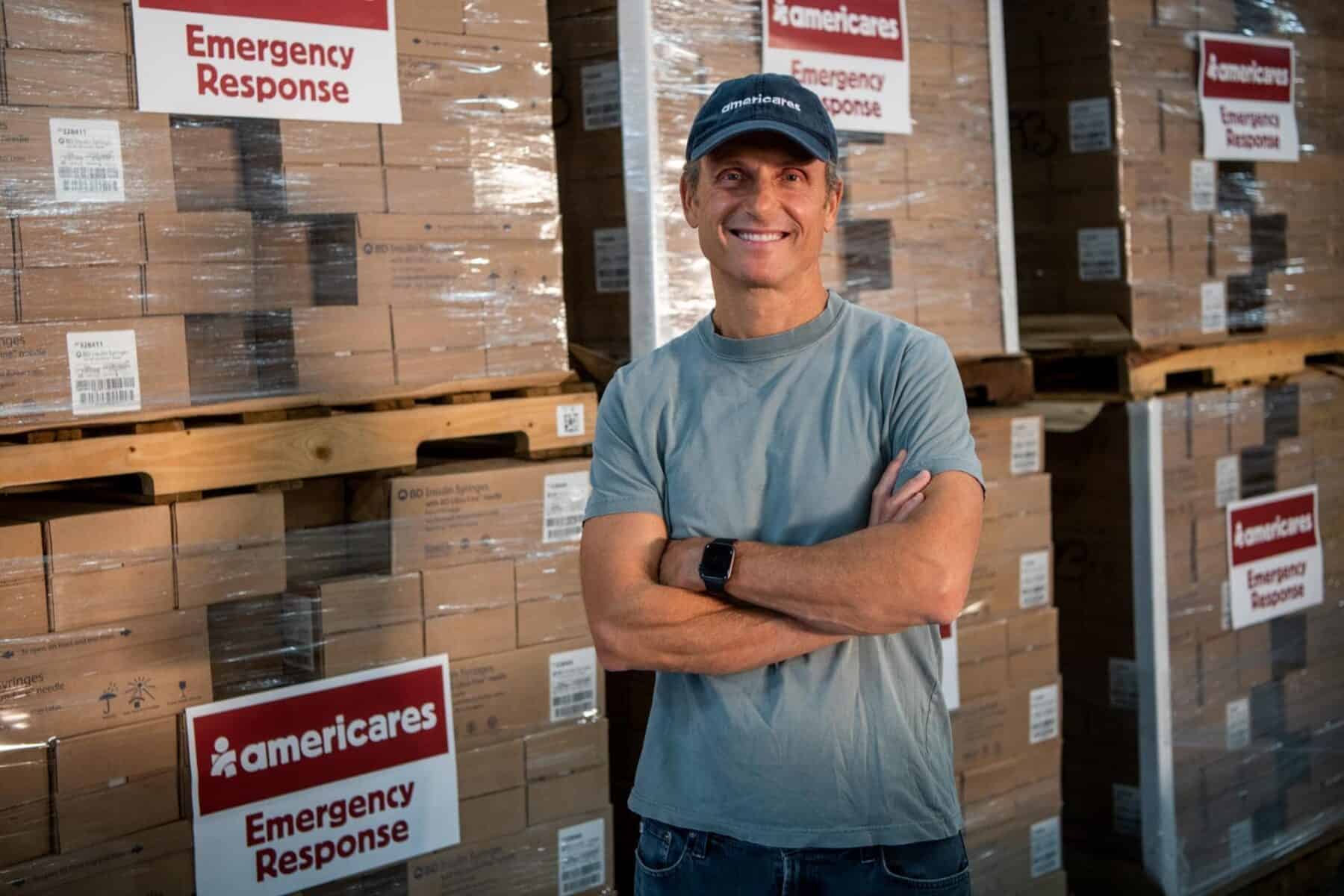 Tony Goldwyn at Americares Global Distribution Center